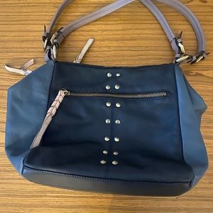 orYANY Pebbled Leather Color Block Satchel